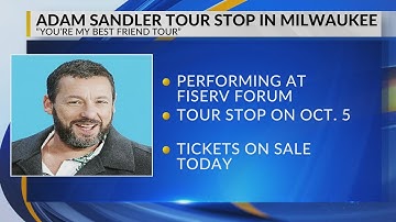 Adam Sandler is going on tour, will make stop in Wisconsin