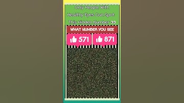 👁Are your EYES HEALTHY? Take this HIDDEN number VISION test! #shorts #trustonallah #gk #puzzle #fyp