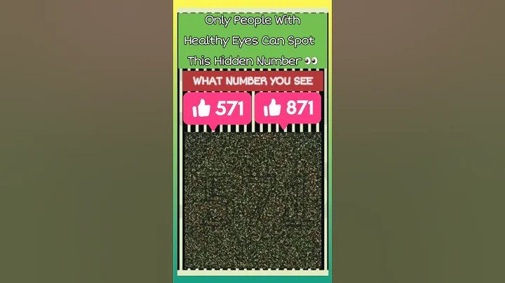 👁Are your EYES HEALTHY? Take this HIDDEN number VISION test! #shorts #trustonallah #gk #puzzle #fyp