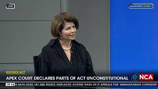 ConCourt declares parts of Divorce Act unconstitutional