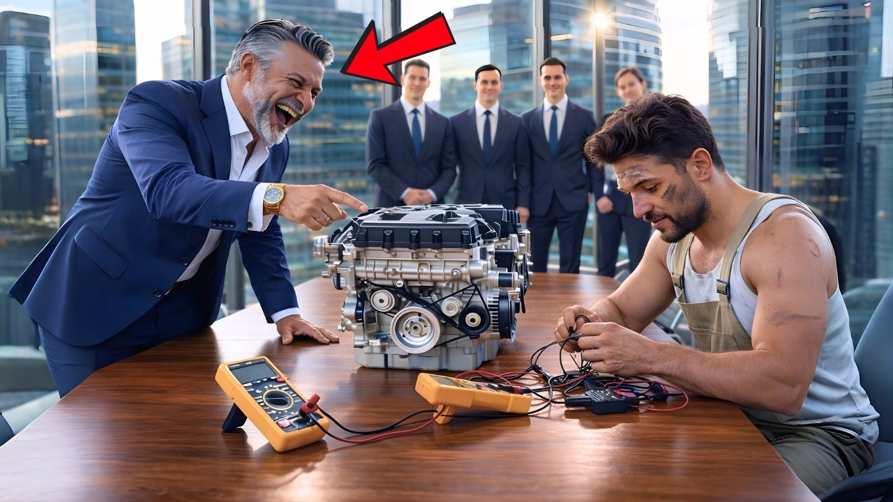 EL CEO MILLONARIO LLEVÓ UN MOTOR PARA HUMILLARLO — PERO TODO CAMBIÓ AL ENCENDERLO..