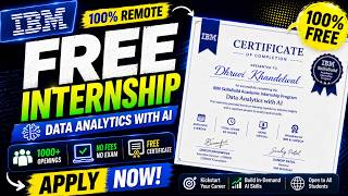 IBM FREE Internship 2026 🤯 | 1000+ Openings | 100% Remote + Certificate | Apply Now