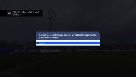 Lost Connection To Opponent