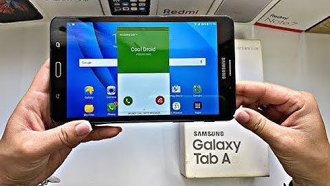 Samsung Galaxy Tab A (2016) SM-T285 Incoming call & boot animation / Over the horizon ringtone