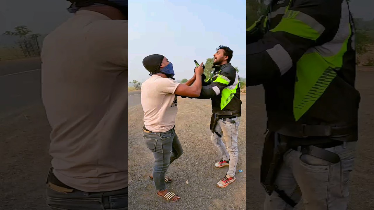 ⁣bike rider vs chapri chor 😭😱 #trending #youtubeshorts #shorts