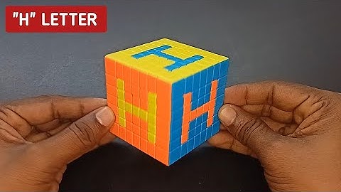 HOW TO WRITE ✍️ " H " LETTER ON 7X7 RUBIK