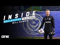 Training with league one champion will norris  portsmouth fc  inside goalkeeper training