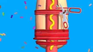 Rubber Band Cutting ASMR Game -Very Satisfying and Relaxing Video screenshot 5