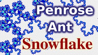 Langton's Ant draws Koch Snowflake on Penrose Tiling