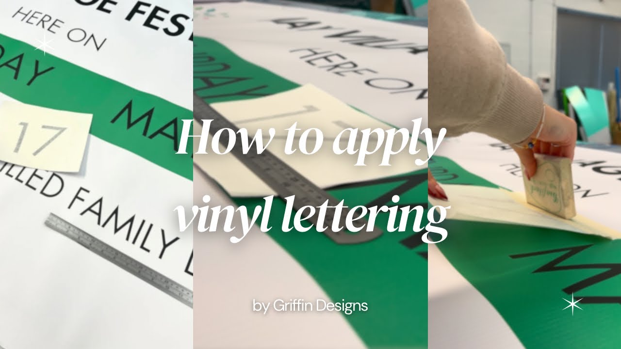 How to apply vinyl lettering | Griffin Designs - YouTube
