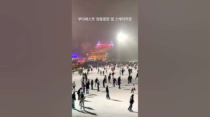 겨울에만 즐길 수 있는 부다페스트의 놀거리                  #유럽 #유럽여행 #헝가리 #부다페스트 #영웅광장 #스케이트