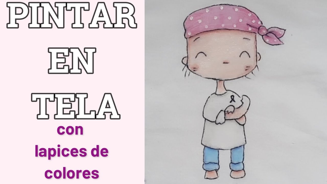 ▶️Como PINTAR EN TELA CON LAPICES DE COLORES ,muy fácil /Sello digital de @EquipoAluaCid