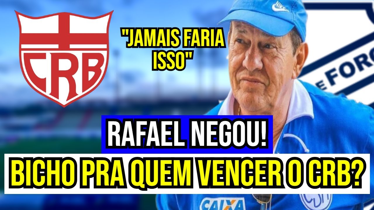 CSA: RAFAEL TENÓRIO NEGA QUE PAGARÁ 