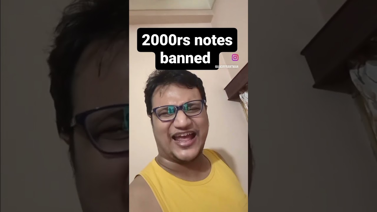 Моя реакция после того, как я узнал, что купюры в 2000 рупий запрещены....!!!! 