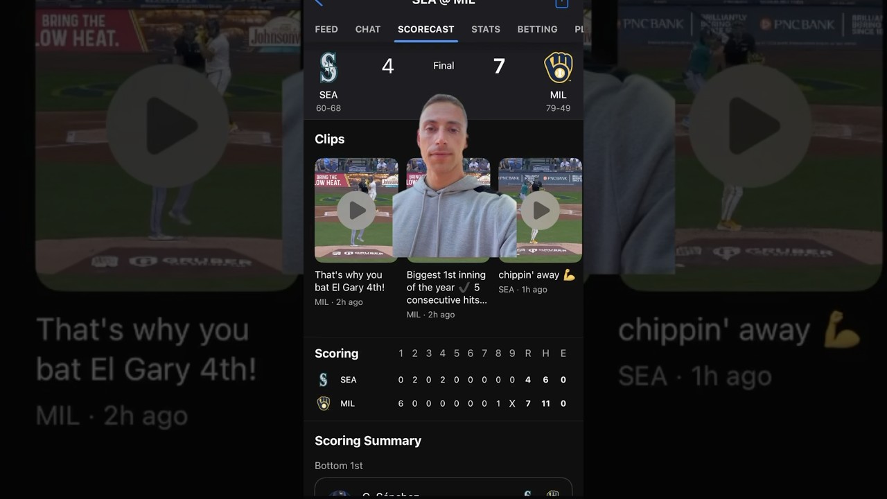 MARINERS LOSE SERIES TO THE BREWERS