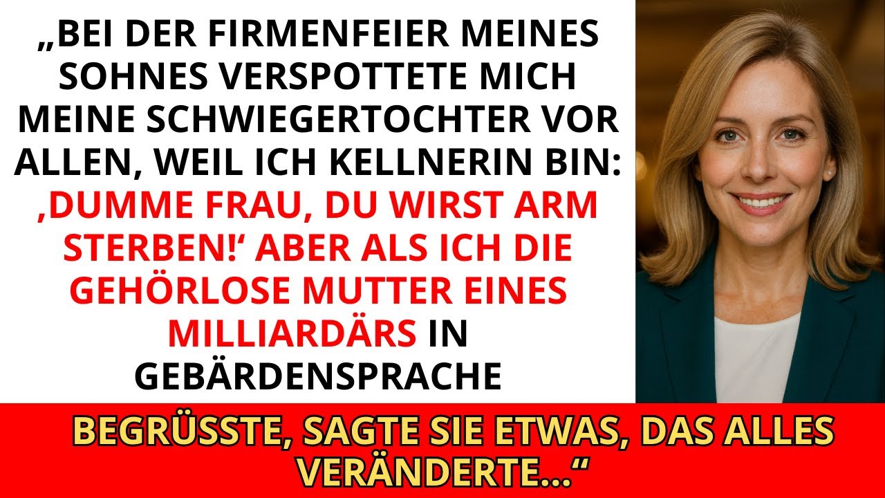„Bei der Amtseinführungszeremonie meines Sohnes verspottete mich meine Schwiegertochter vor allen...