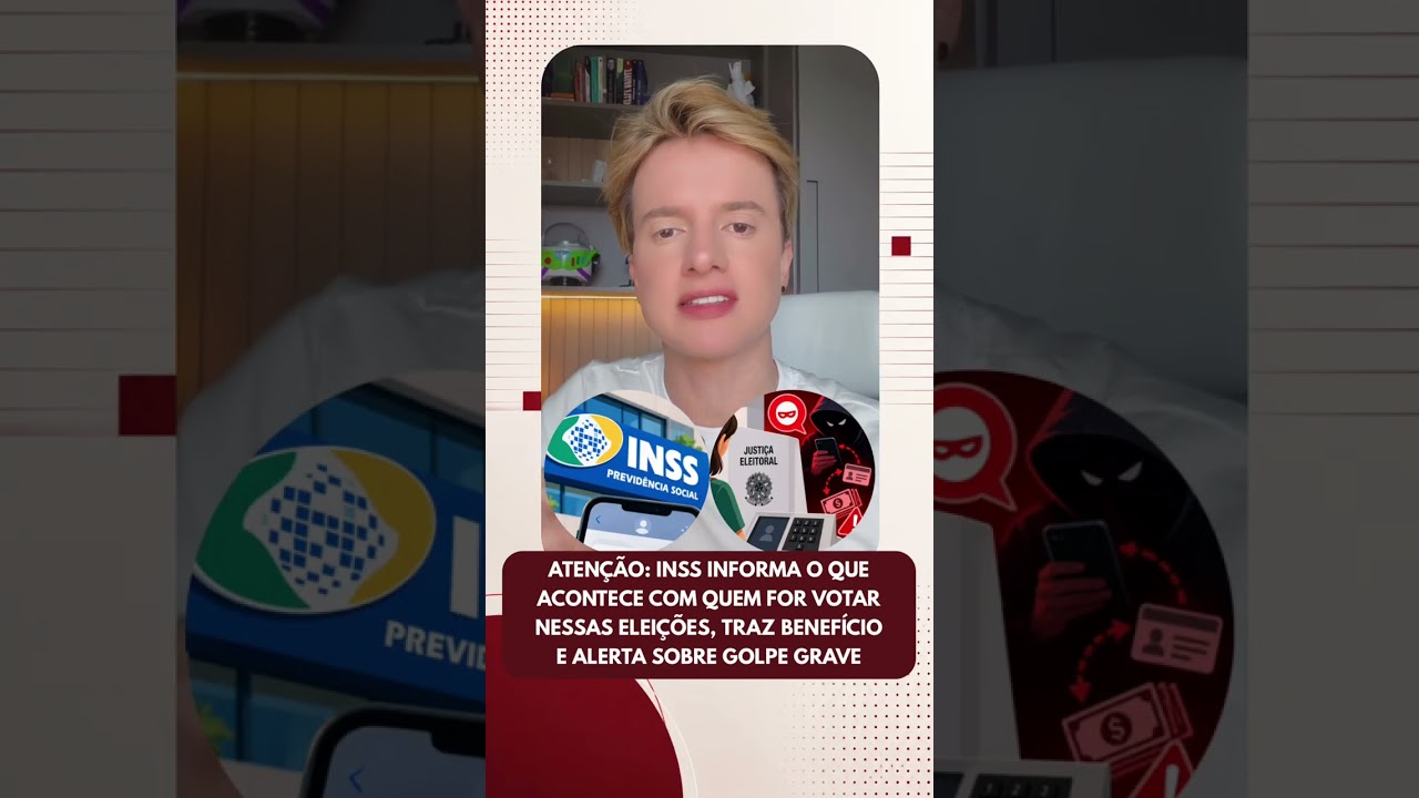 Atenção: INSS informa o que acontece com quem for votar nessas eleições e alerta golpe