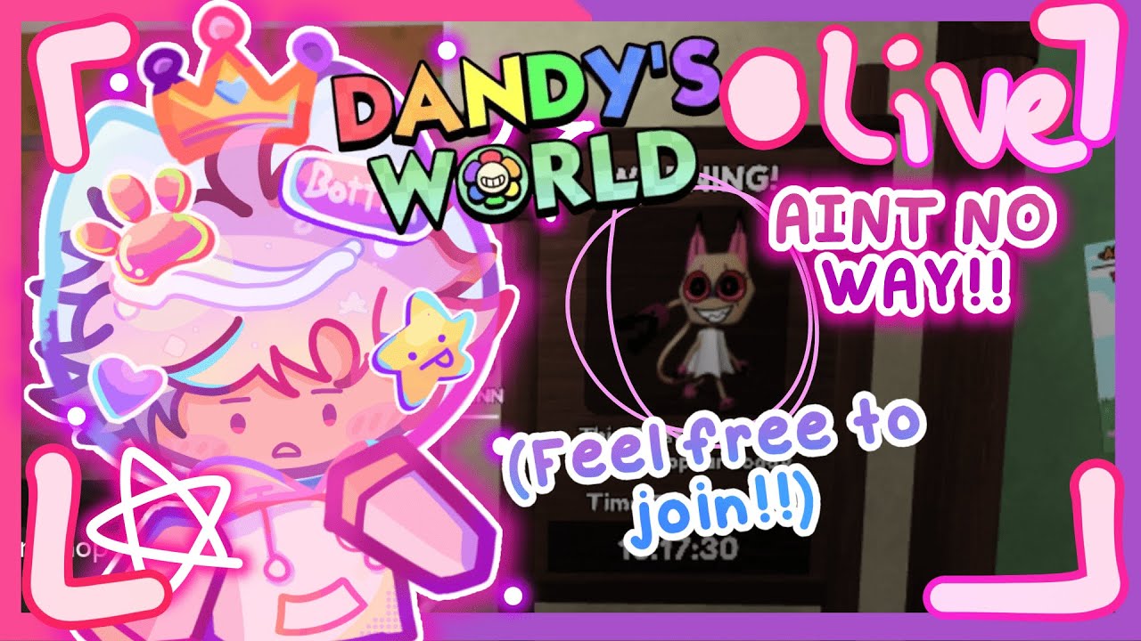LIVE FARMING IN DANDY WORLDS FEEL FREE TO JOIN | Roblox Dandy World ...