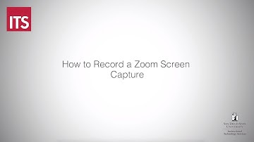 Zoom Screen Capture Tutorial