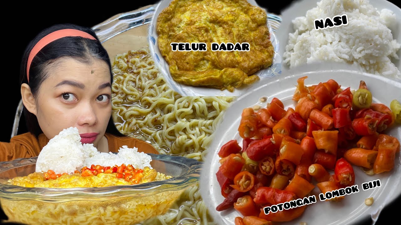 NIKMAT BANGET HUJAN-HUJAN MUKBANG INDOMIE KUAH +TELUR DADAR+NASI+ ...