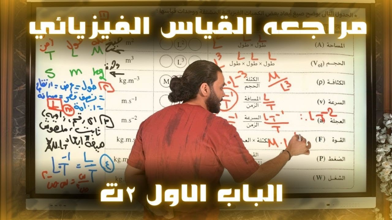 مراجعه الفصل الاول القياس الفيزيائي ـ الصف الثاني الثانوي٢٠٢٦|متبقاش جهاز