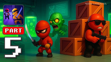 Stealth Master - Gameplay Walkthrough Part 5 : Ultimate Stealth Ninja kill zombie (iOS, Android)