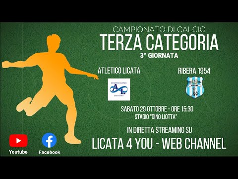 ➡️LIVE la 3° giornata del campionato di Terza Categoria. /Atletico Licata – Ribera 1954