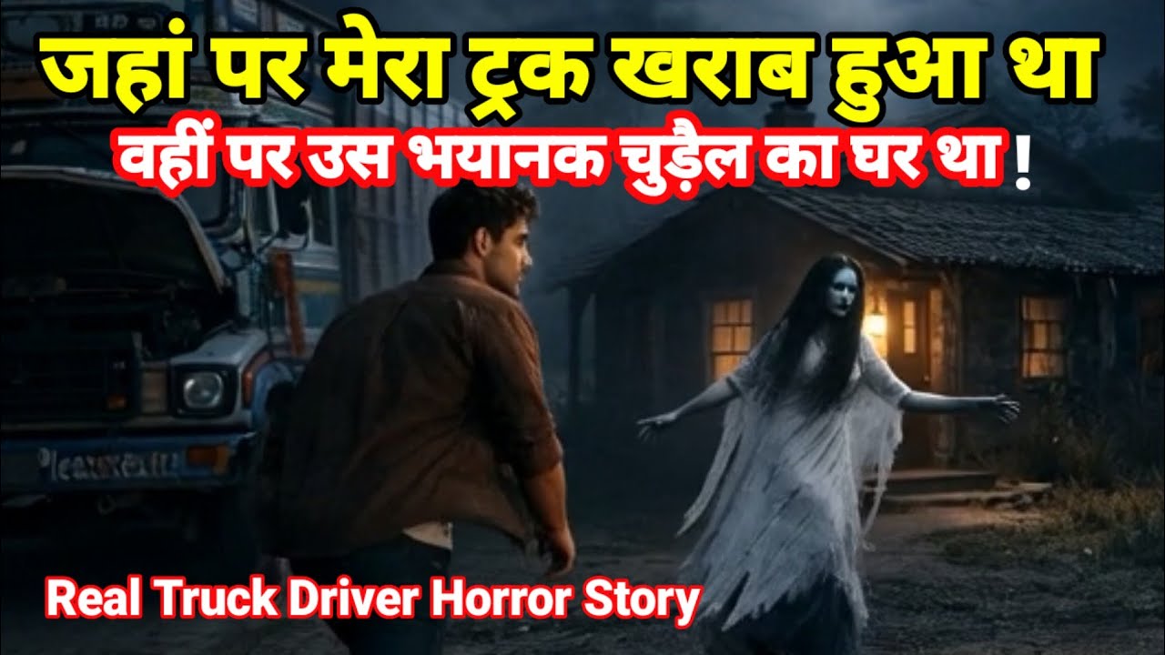 मेरा ट्रक जहां खराब हुआ था वहां पर एक भयानक चुड़ैल का घर था! Truck driver horror story, Scary 