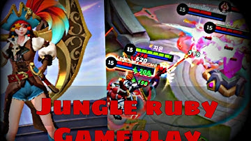 JUNGLE Ruby Gameplay | ruby New skin Pirate Parrot | mobile legends bang bang