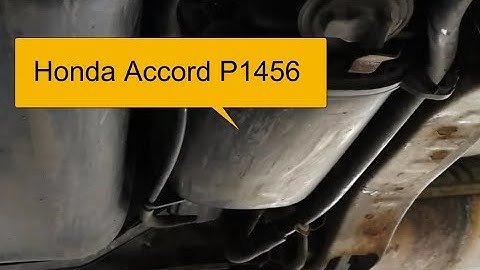 How To Fix Honda Accord P1456 EVAP Emission Control System Leak Detected (Fuel Tank System)