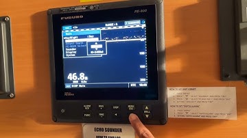 How to set Echo Sounder Depth Alarm