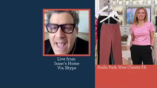 Isaac Mizrahi Live Stretch Cargo Ankle Pants on QVC