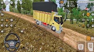 Truck Canter Kirim Barang Lewat Jalur Tanah - Bus Simulator Android  screenshot 3