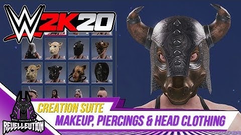 WWE 2K20 Creation Suite: Makeup, Piercings, Head Pieces & More #WWE2K20 #CreationSuite