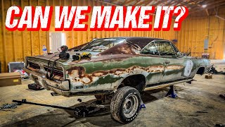 4 Days to Rebuild My Car for 1,495 Miles! Ratty 1969 Charger Road Trip: Day 1