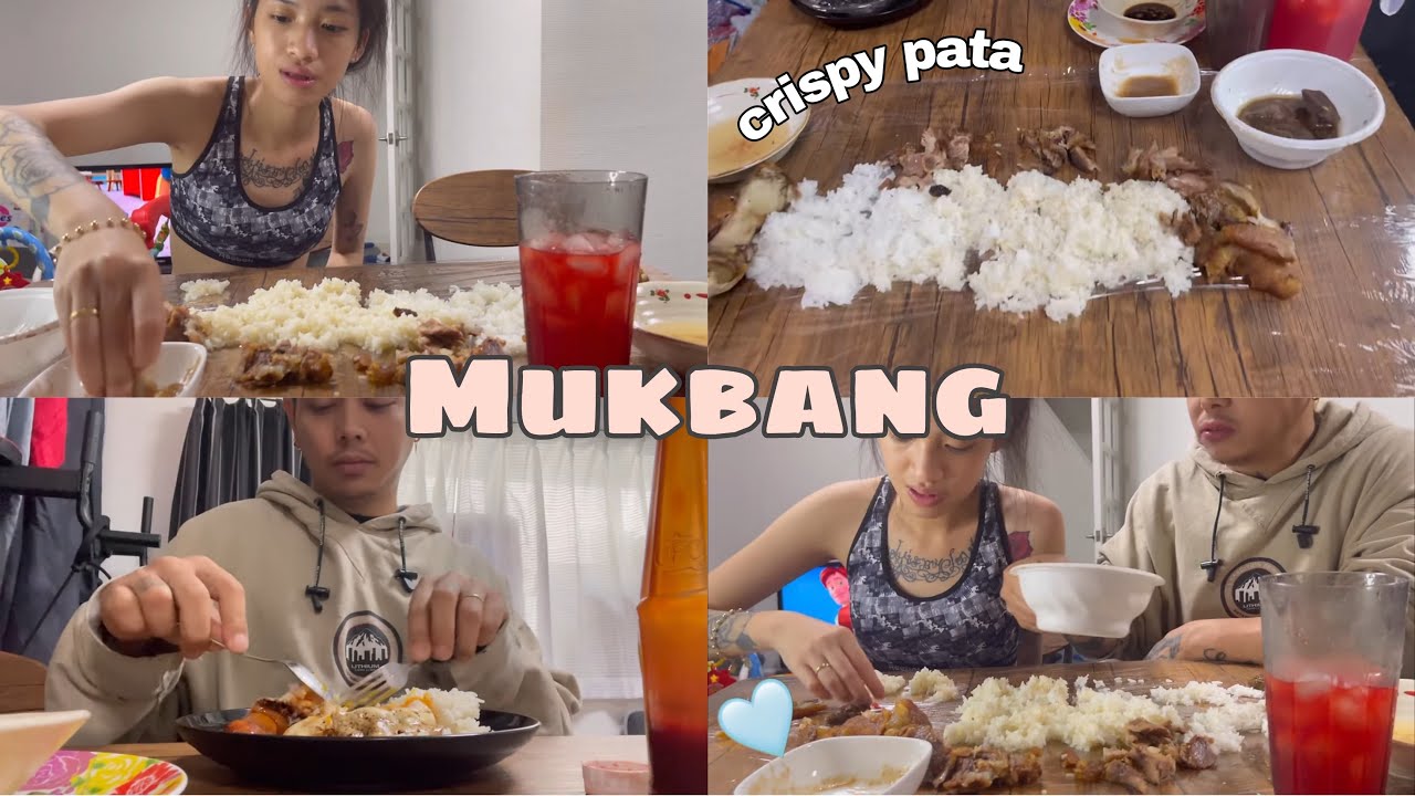 Mukbang Crispy pata | Lakastama family