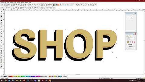 Contour cut, add bleed to letters with a shadow in Flexi.