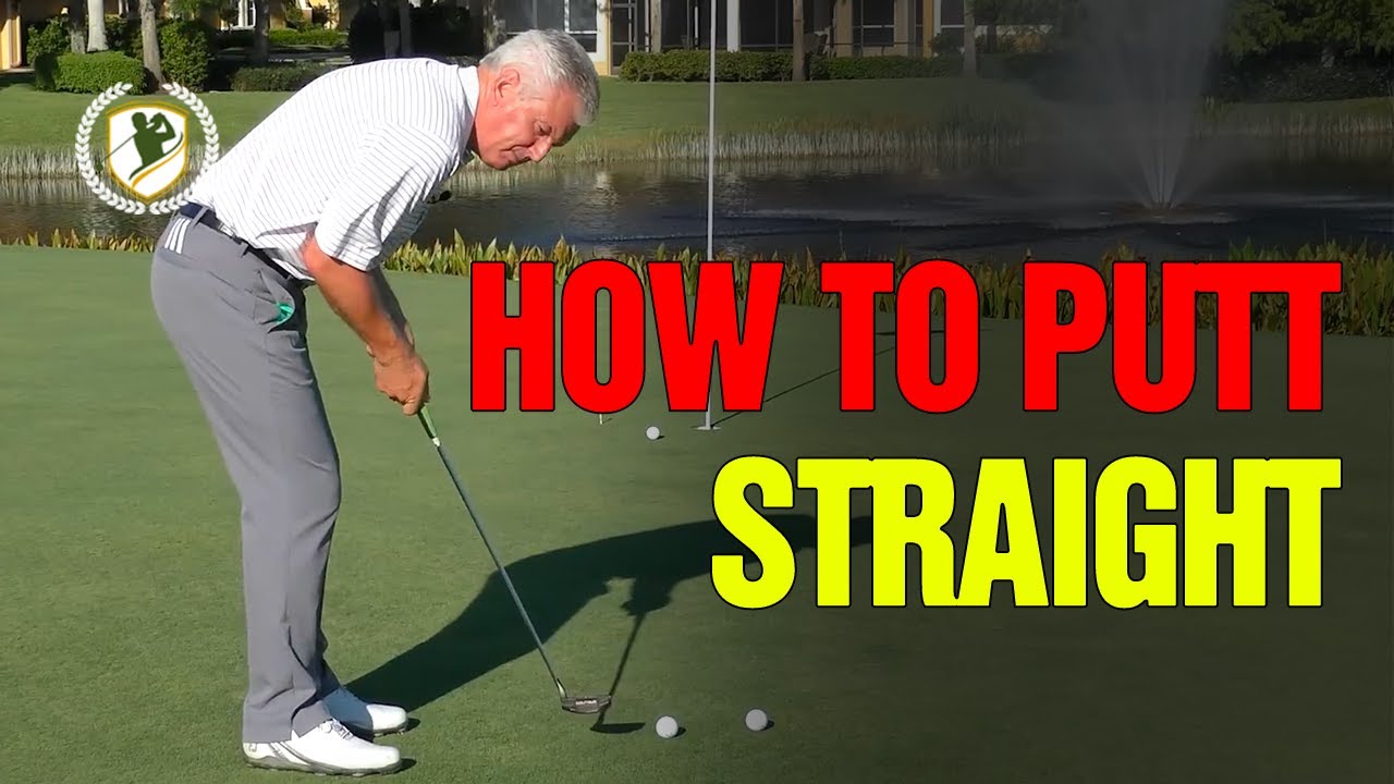 HOW TO PUTT THE GOLF BALL STRAIGHT (BEST DRILL) - YouTube