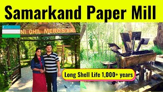 Samarkand Silk Paper Making Process Explained