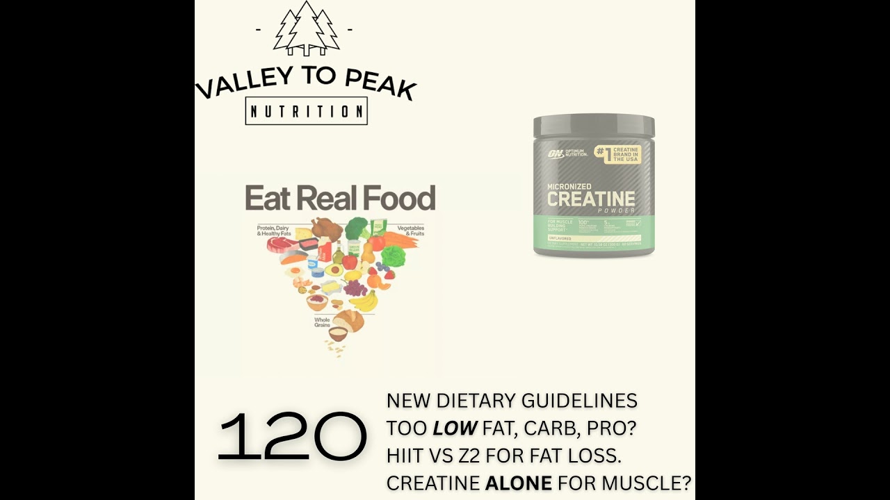 FAQ: New dietary guidelines, HIIT vs Z2 for weight loss, creatine alone to build more capable mus...