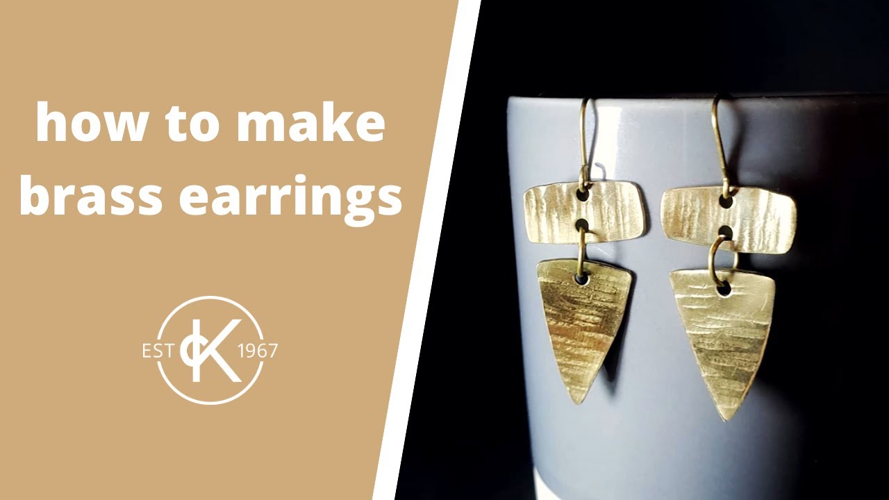 12 Months Of Metal  How To Make Textured Brass Earrings 