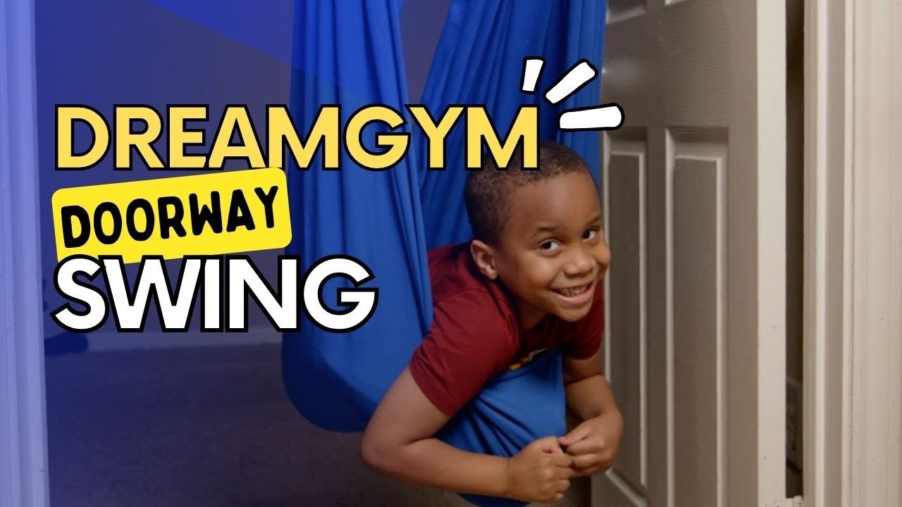 DreamGYM Doorway Swing - Doorway Playground - Sensory Swing - Hammock Swing