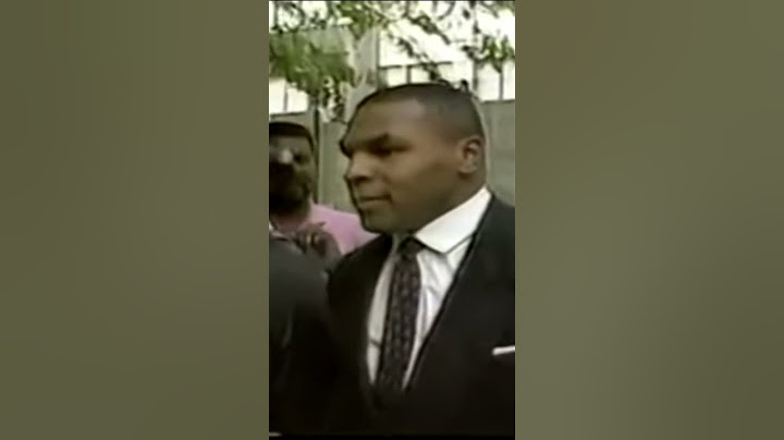 Mike Tyson on his r*pe case