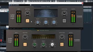 SSL Fusion Plugins - Vintage Drive and Stereo Image - Audio Examples