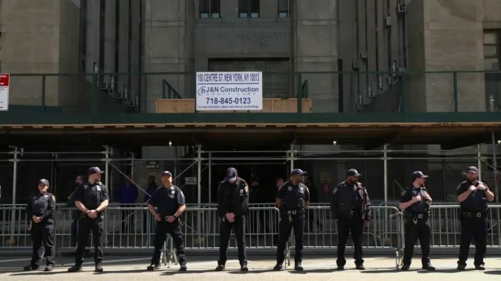 Mira el ambiente en Nueva York momentos antes de Donald Trump ser acusado