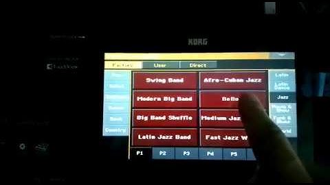 Korg PA1000 touchscreen problem