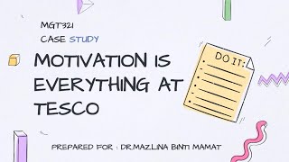 MGT321 - VIDEO PRESENTATION (CASE STUDY)