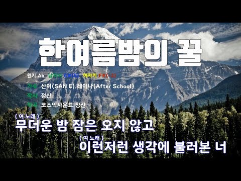[은성반주기] 한여름밤의꿀 - 산이(SAN E).레이나(After School) /MR/가사