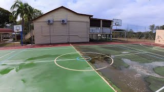 SATISFYING Pressure Cleaning FILTHY Concrete Basketball Court