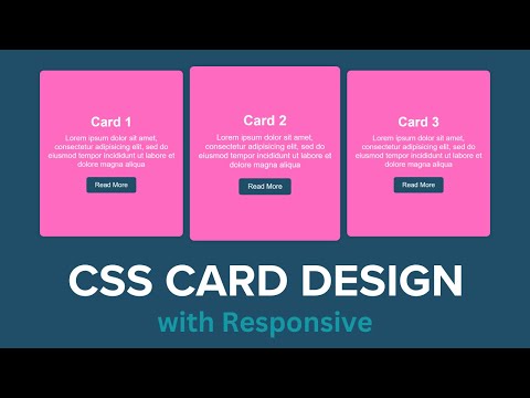 How to Make Responsive Card in HTML and CSS | Step-by-Step Tutorial